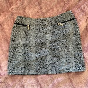 Versace snakeskin miniskirt with pockets